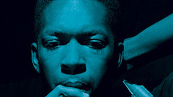 John Coltrane, as pictured on the artwork for Blue Train, a Blue Note classic