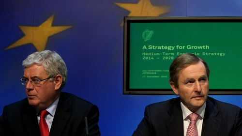 The poll shows Labour down two and Fine Gael down three