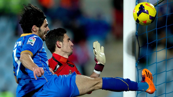 Angel Lafita scored Getafe's opener against Valencia