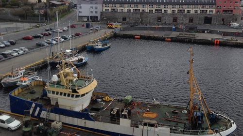 Emergency services were concerned about a container of gas on board the trawler