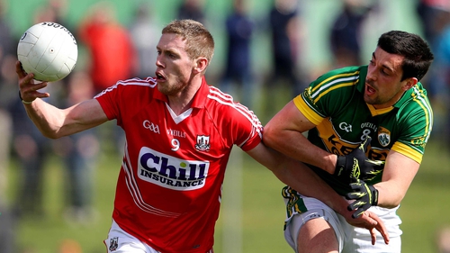Kerry's Anthony Maher and Andrew O'Sullivan of Cork