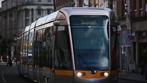 Work is taking place on the Luas Cross City project