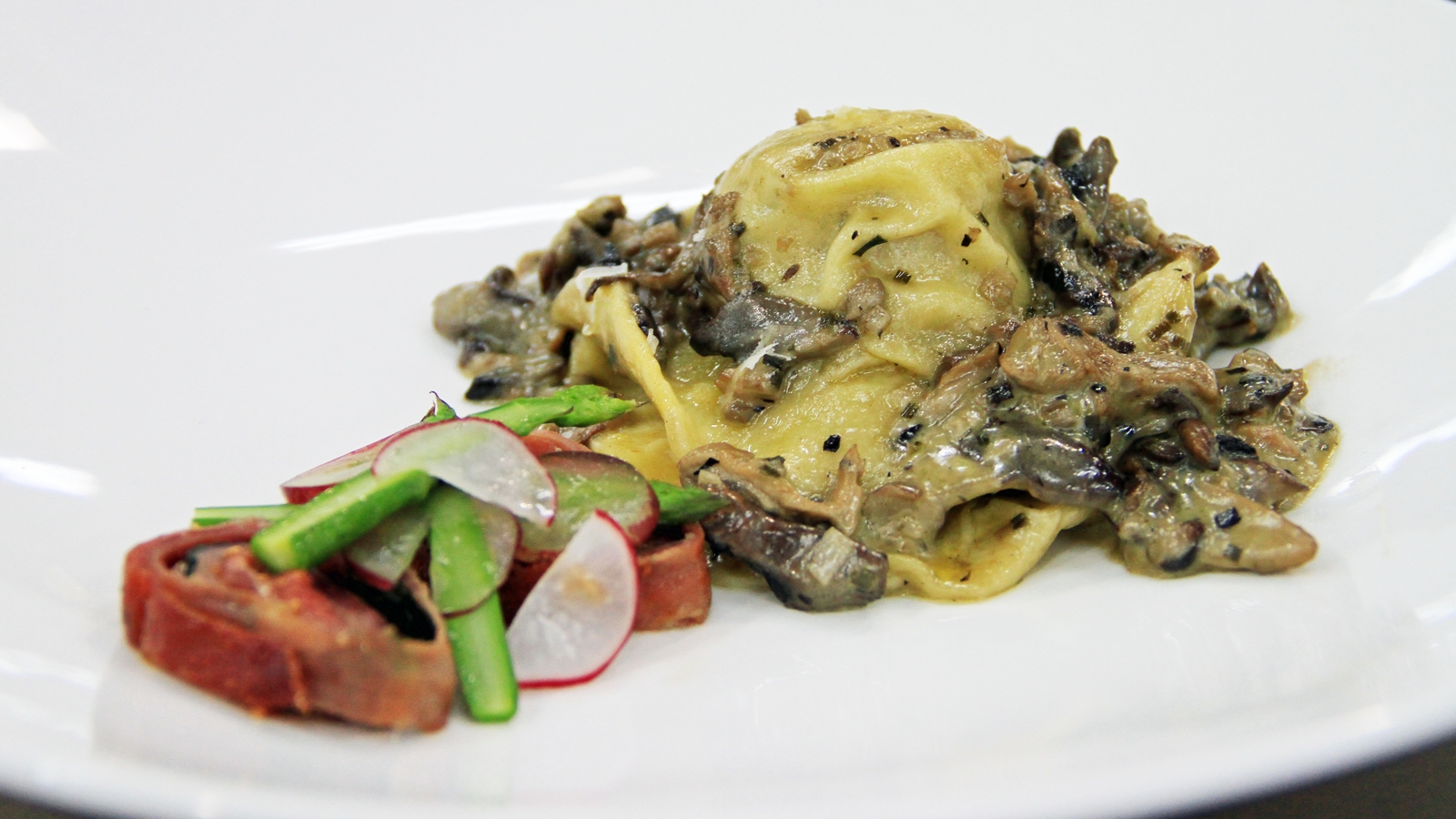 Veal Ravioli with Mushroom Sauce MasterChef