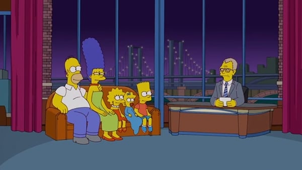 The Simpsons with David Letterman