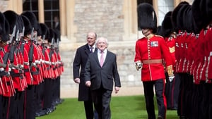 President Higgins inspecting the Guard of Honour