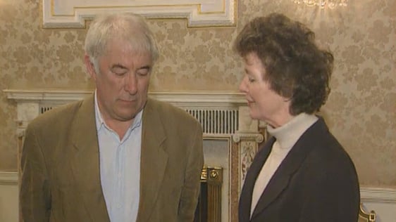 Seamus Heaney and Mary Robinson
