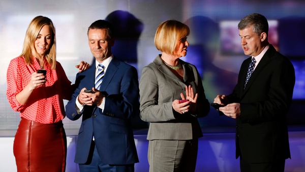 RTÉ presenters and broadcasters try out the new app