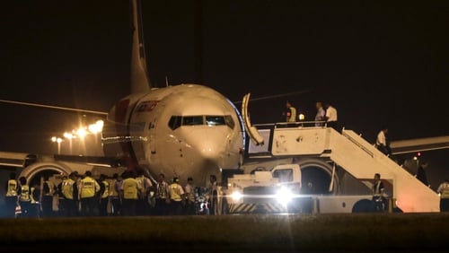 Malaysia Airlines flight MH192 after it turned back to Kuala Lumpur airport