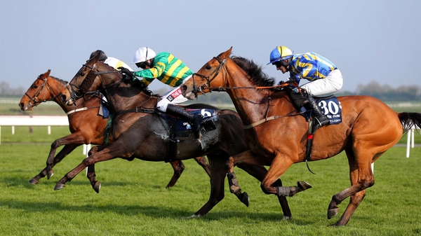 Shutthefrontdoor (green and gold) has a 'fair weight', says Jonjo O'Neill