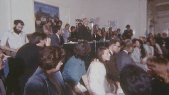 Prof. F.X. Martin at the Mansion House Public Meeting