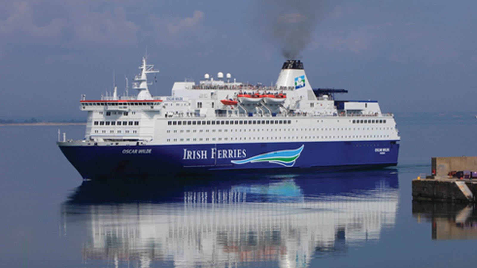 Stranded Irish Ferries Ship Departs Cherbourg