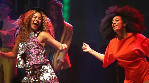 Beyonce joined her sister Solange Knowles on stage at Coachella