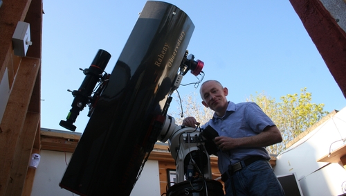 Dave Grennan discovered the new 'type 1/c' supernova nearly two weeks ago