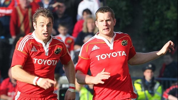 Johne Murphy and Denis Hurley have both proved versatile backs for Munster