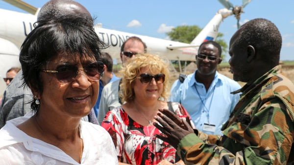 UN High Commissioner for Human Rights Navi Pillay was speaking on a three-day visit to South Sudan (Pic: EPA)