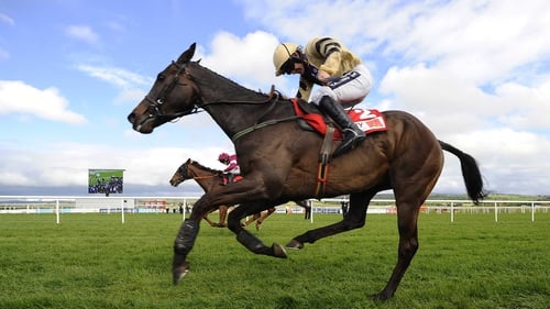 Boston Bob leads home First Lieutenant in the feature race on the second day of the Punchestown Festival