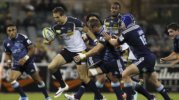 Andrew Smith carries for the Brumbies against the Bulls