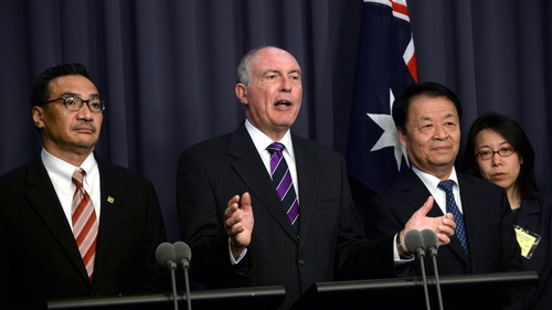 Australia hosted a meeting in Canberra with the transport ministers of Malaysia and China