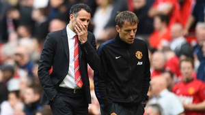Ryan Giggs and Phil Neville