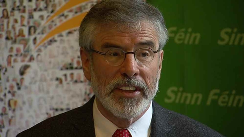 Gerry Adams said Joan Burton's election is of 'little consequence'