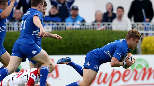 Ian Madigan scored the vital try for Leinster
