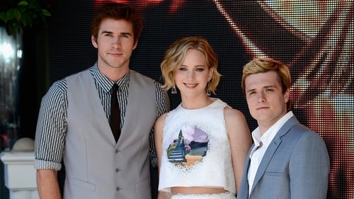 Stars of The Hunger Games Liam Hemsworth, Jennifer Lawrence and Josh Hutcherson