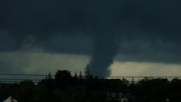 A funnel cloud over Longford in 2014 Pic: Louise Duggan via RTÉ Images of the Day