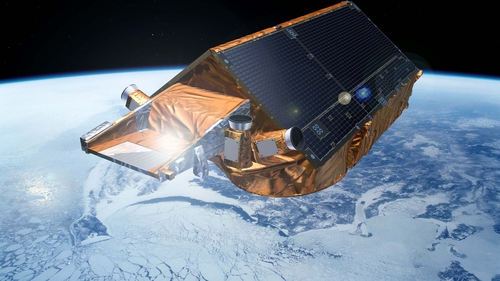 The observations were carried out by the European Space Agency's CryoSat satellite (Pic: ESA-P Carril)