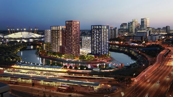 One site Ballymore hopes to develop 'London City Island' near Canary Wharf