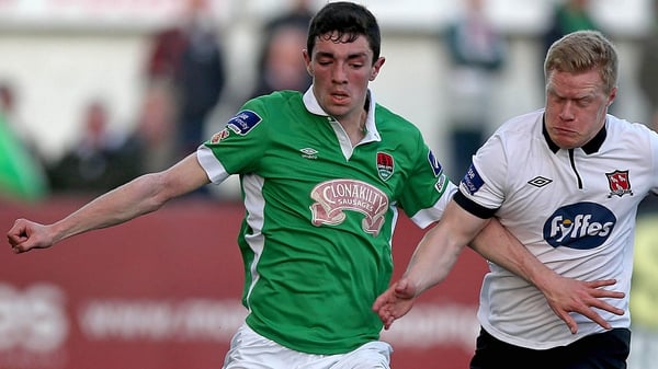 Cork City's Brian Lenihan (L) called up for friendly