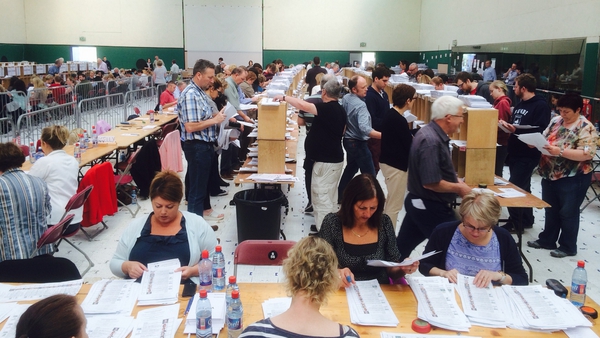 Counting resumed in the two European constituencies this morning