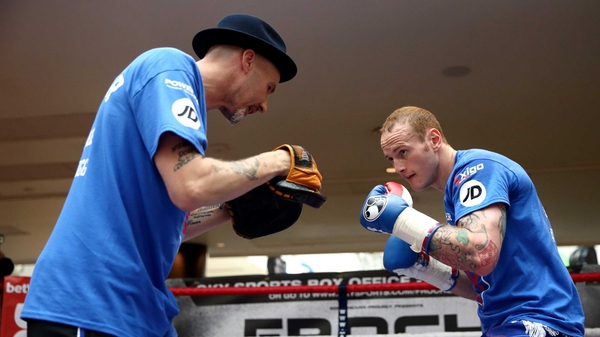 George Groves trains ahead of Saturday's world championship rematch against Carl Froch