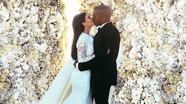 Kim and Kanye wed in Florence last year. Instagram/kimkardashian