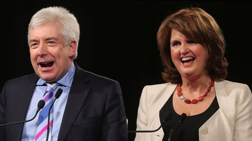 Alex White and Joan Burton are the only candidates to replace Eamon Gilmore