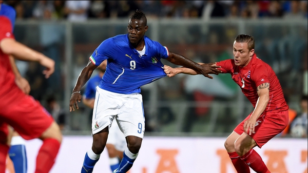 Italian striker Mario Balotelli played well in the team's draw with Luxembourg