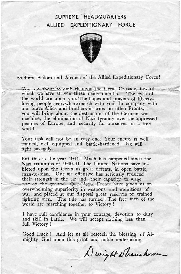 Eisenhower's letter