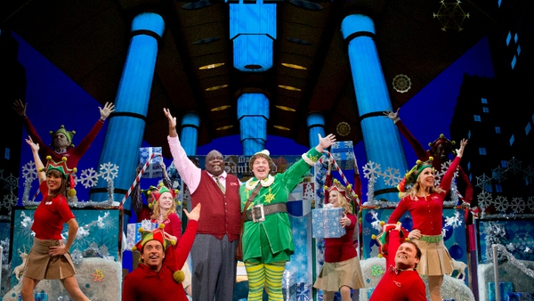 Elf the Musical in a 2012 New York production at the Hirschfeld Theatre