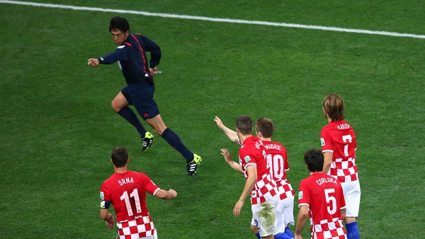 Referee Yuichi Nishimura enraged Croatia after awarding a dubious penalty to Brazil