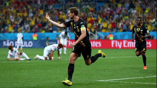 Jan Vertonghen joined in with a Belgium counter-attack to score the winner
