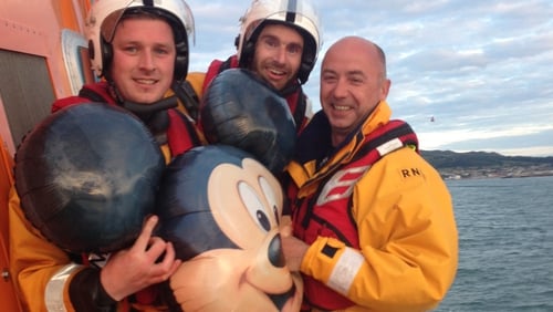 Rescuers arrived at the scene and discovered the cartoon character