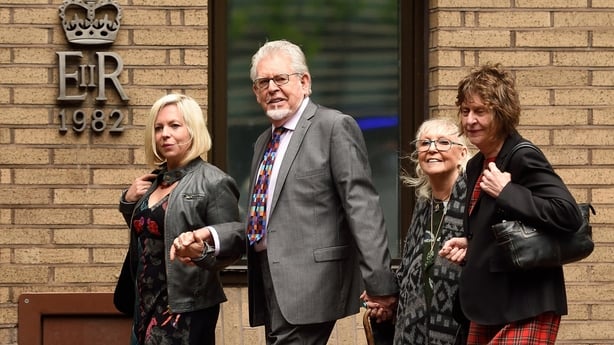 With family at London's Crown Court