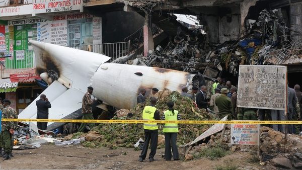 Four people were killed when the cargo plane crashed