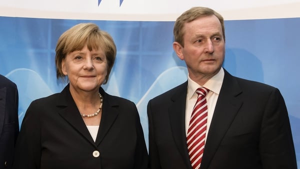 Enda Kenny and Angela Merkel had discussions in Berlin