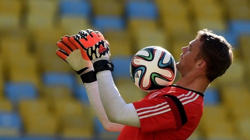 Germany's goalkeeper Manuel Neuer could be an effective midfielder, according to his coach