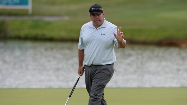 A shank on his last hole of the day cost Kevin Stadler a double-bogey