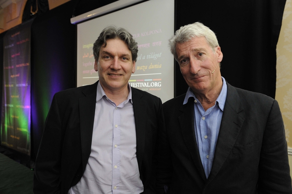 Jeremy Paxman pictured at the Hay festival in Kells, Co Meath in July, with RTÉ's Arena presenter Seán Rocks