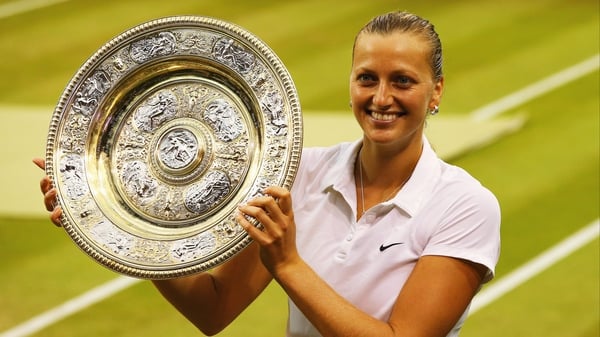 Petra Kvitova all smiles after winning her second Wimbledon title