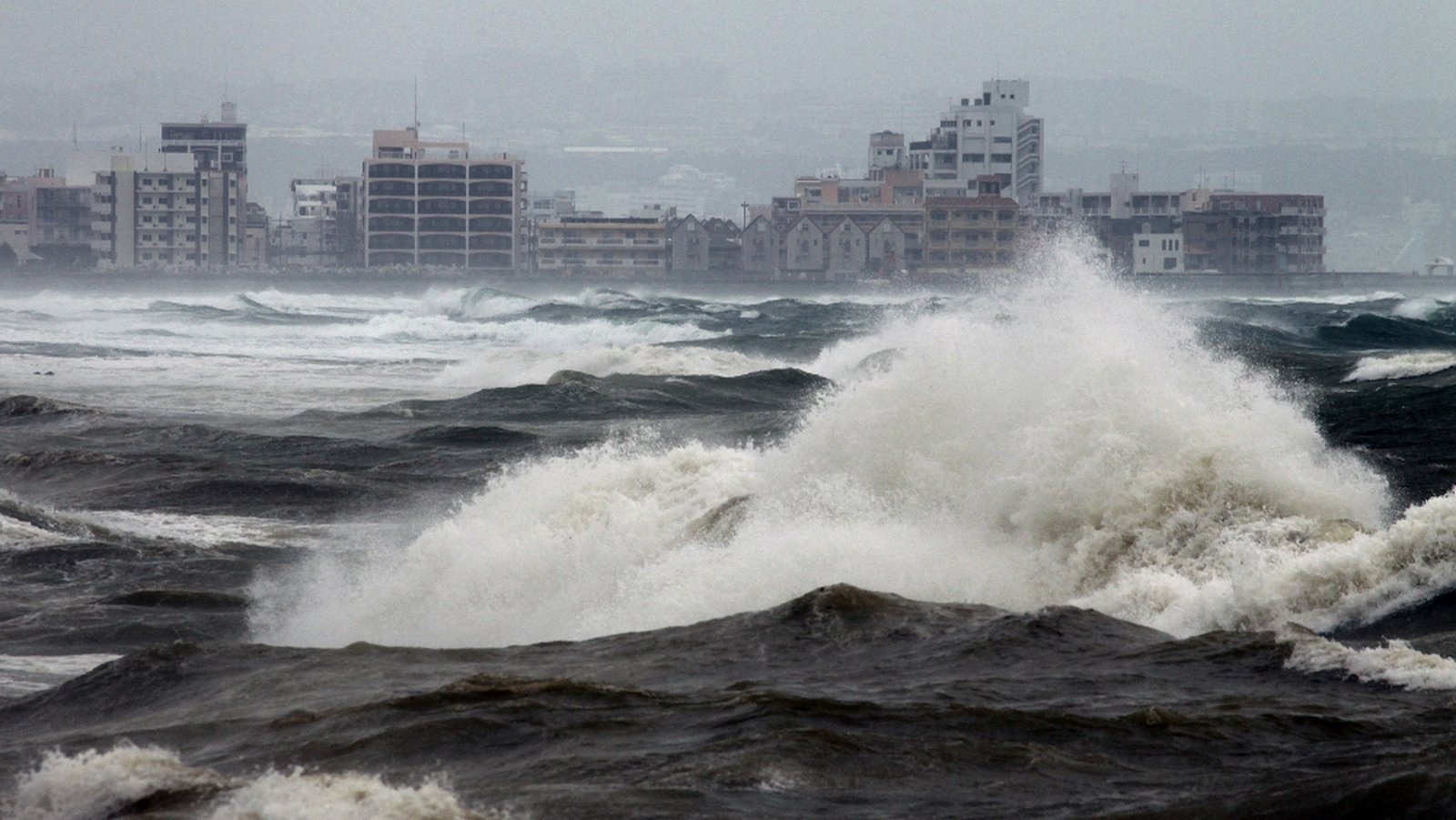 Typhoon makes landfall on Japan's southern Island
