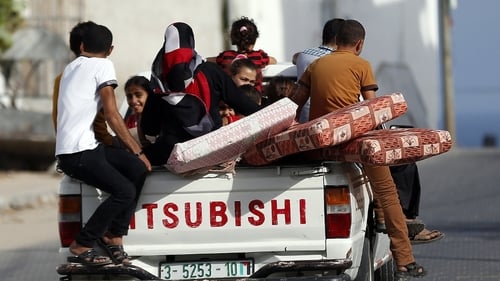 Israeli leaflets said civilians were 'requested' to evacuate their residences and move south