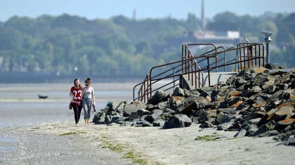 The ban on bathing at Sandymount Strand is in place until at least tomorrow